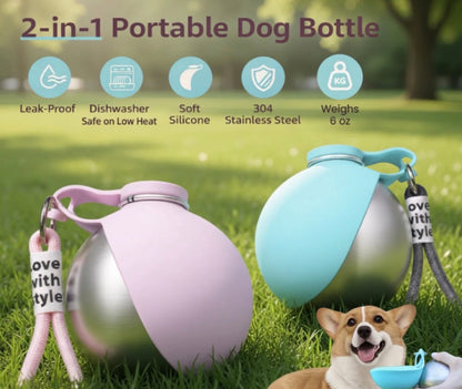 PawPal Dog Bowl With Cup